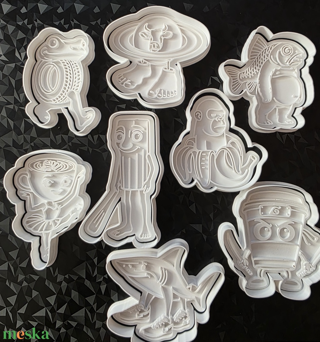 Barinroot süteménykiszúró készlet (8 db)- 3D Nyomtatott - otthon & életmód - konyhafelszerelés, tálalás - sütés, főzés - sütikiszúró - Meska.hu