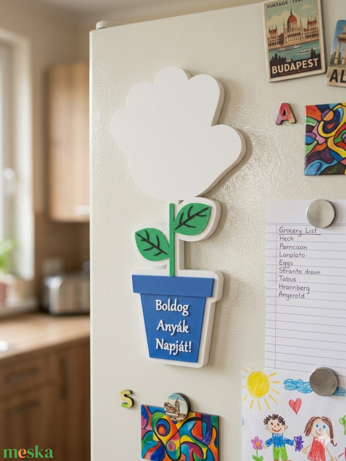 Örök Virág � Tenyérlenyomatos Anyák Napi Emlékőrző - otthon & életmód - virágdekoráció - virágdíszek - asztali virágdísz - Meska.hu