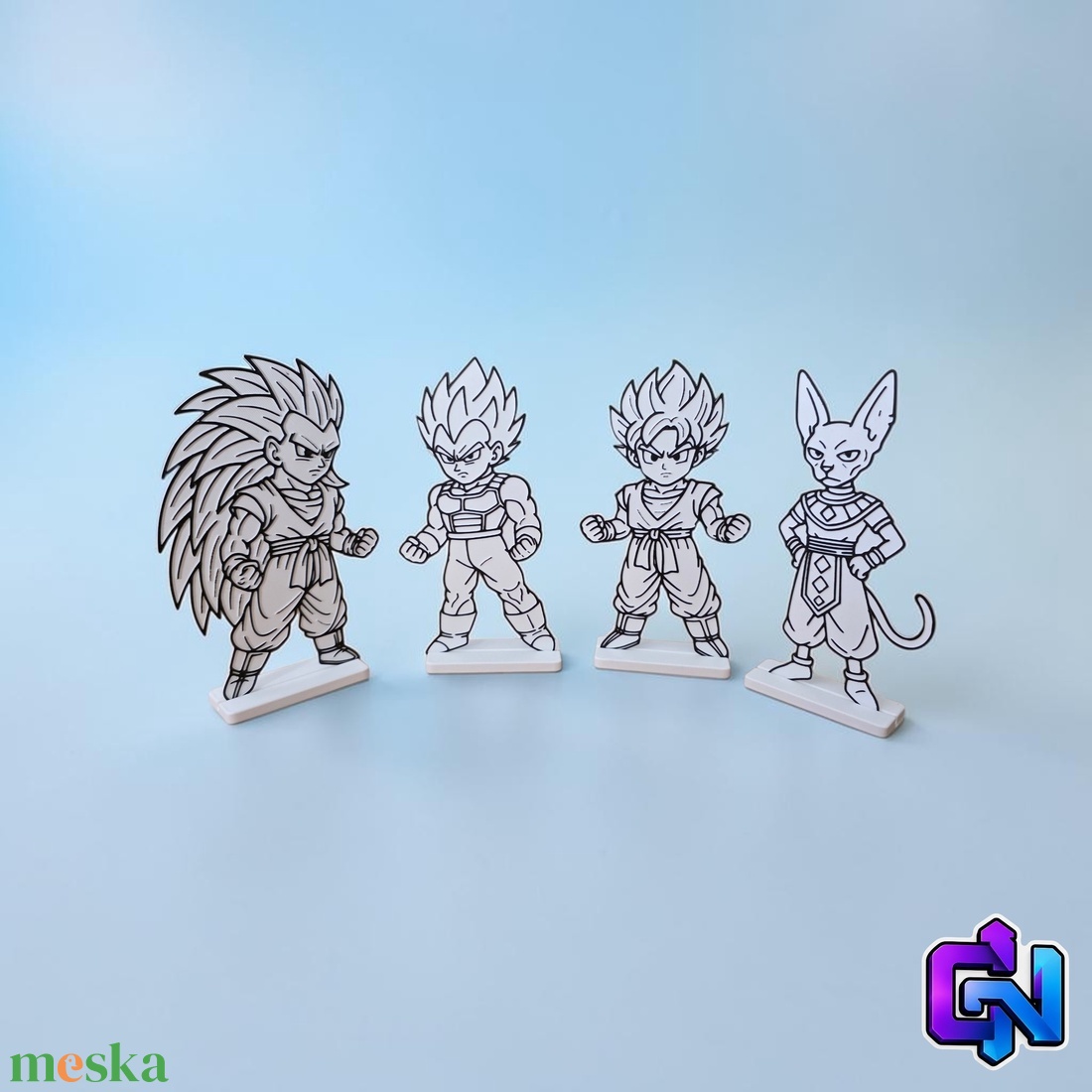 Dragon Ball festhető figuraszett - otthon & életmód - papír, írószer - színező - Meska.hu