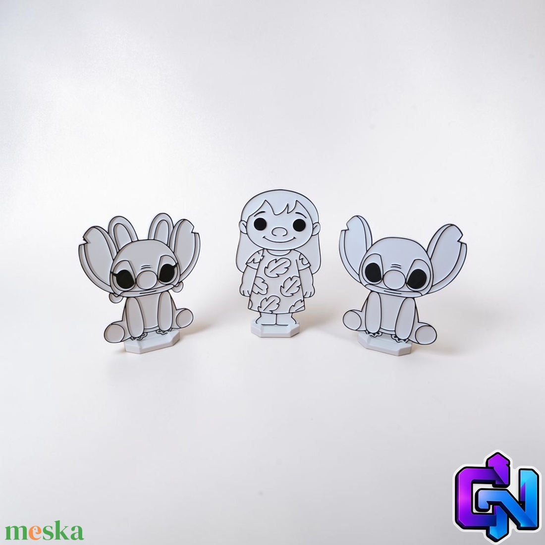 Lilo és Stitch festhető figuraszett - otthon & életmód - papír, írószer - színező - Meska.hu