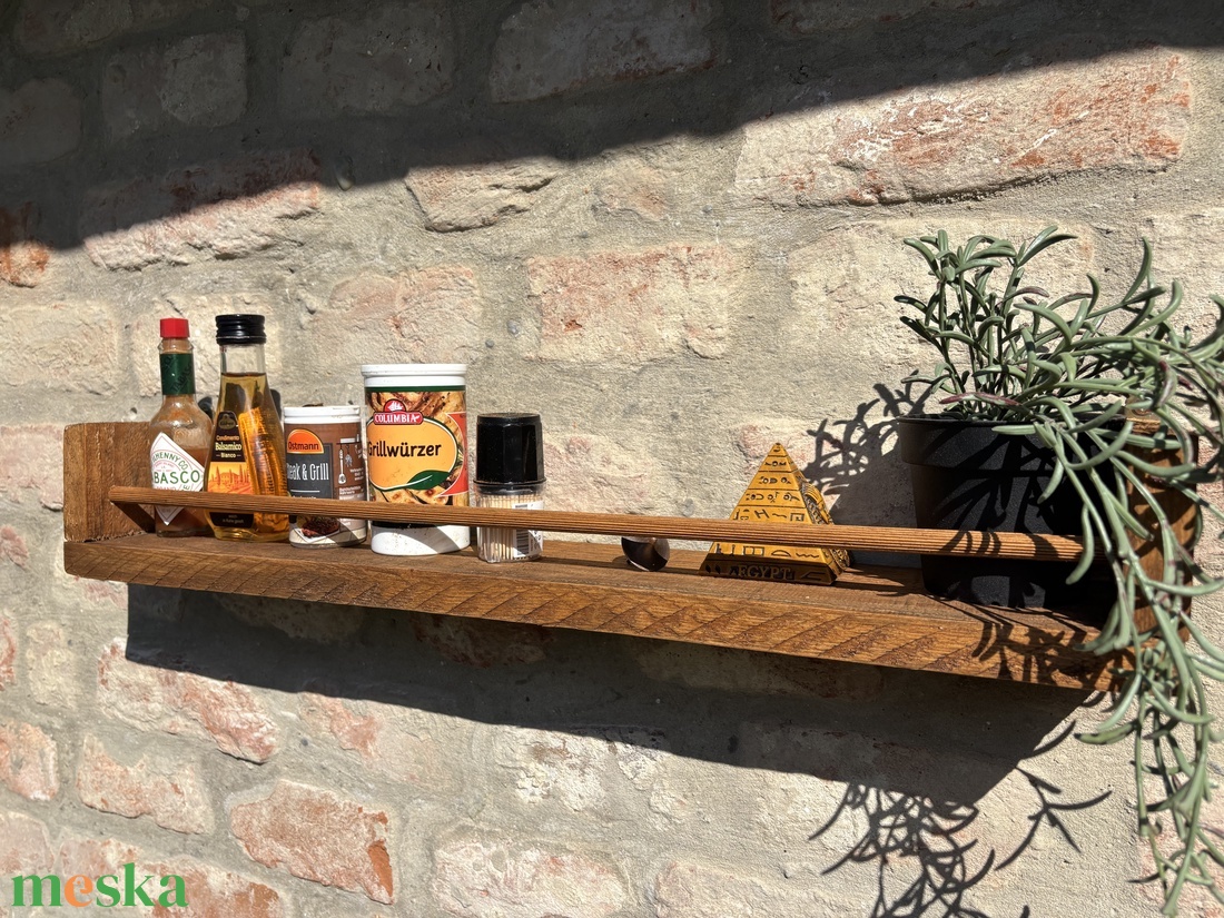 Új Handmade/Kézműves raklap fa fűszer tartó polc. - otthon & életmód - konyhafelszerelés, tálalás - konyhai tárolás - fűszertartó - Meska.hu