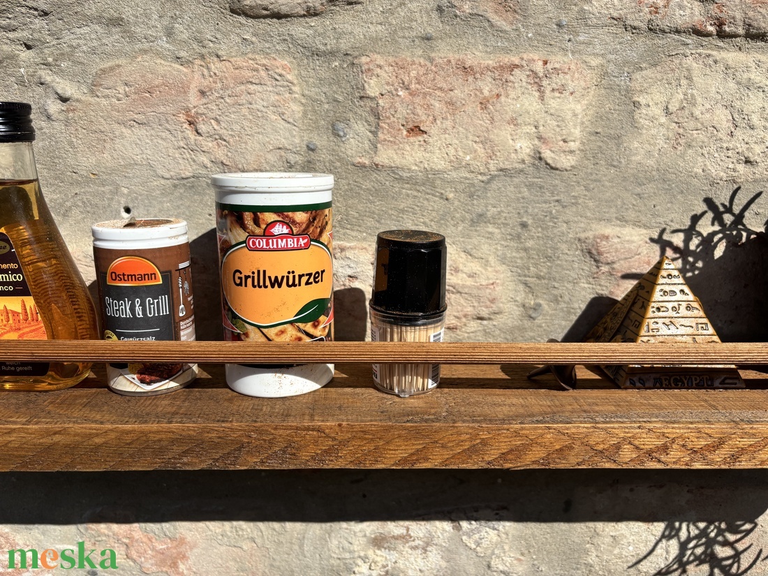 Új Handmade/Kézműves raklap fa fűszer tartó polc. - otthon & életmód - konyhafelszerelés, tálalás - konyhai tárolás - fűszertartó - Meska.hu