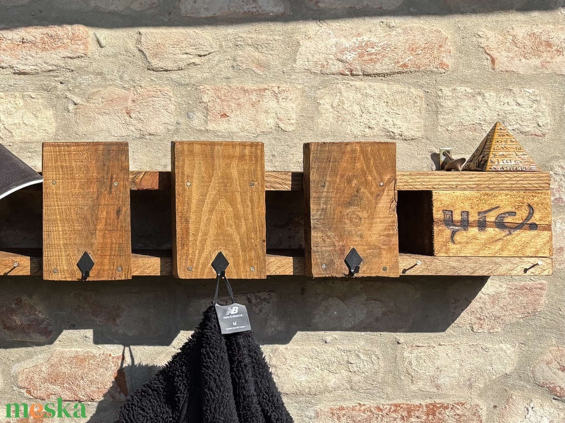Új Handmade/Kézműves raklap fa fogas,polc.  - otthon & életmód - bútor - fogas - Meska.hu