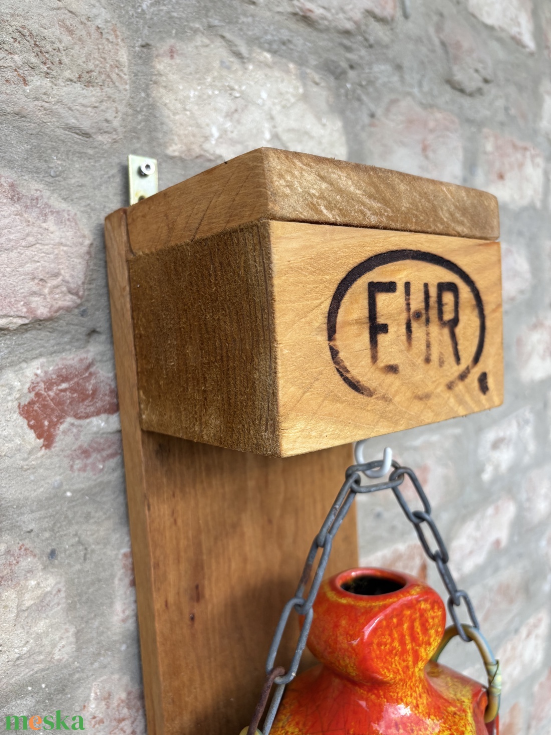 Új Handmade/Kézműves raklap fa lámpa tartó, dekoráció. - otthon & életmód - ház & kert - kerti lámpa - Meska.hu