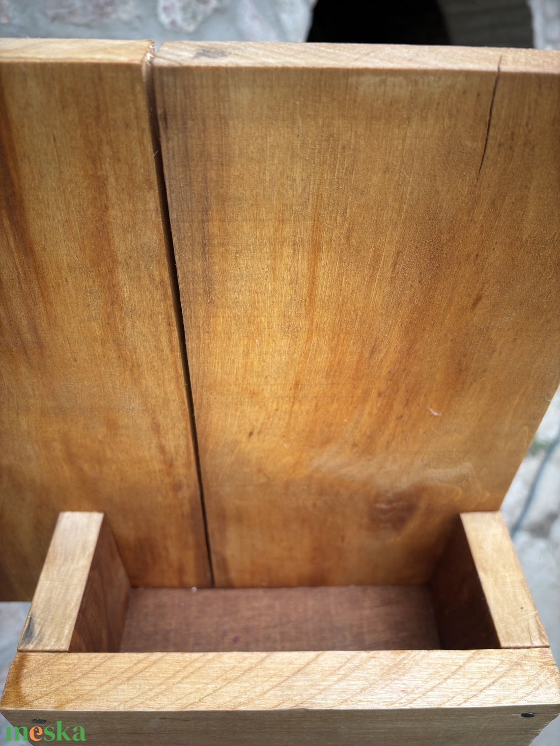 Új Handmade/Kézműves raklap fa Házszámtábla kis virágtartóval - otthon & életmód - ház & kert - házszám - Meska.hu