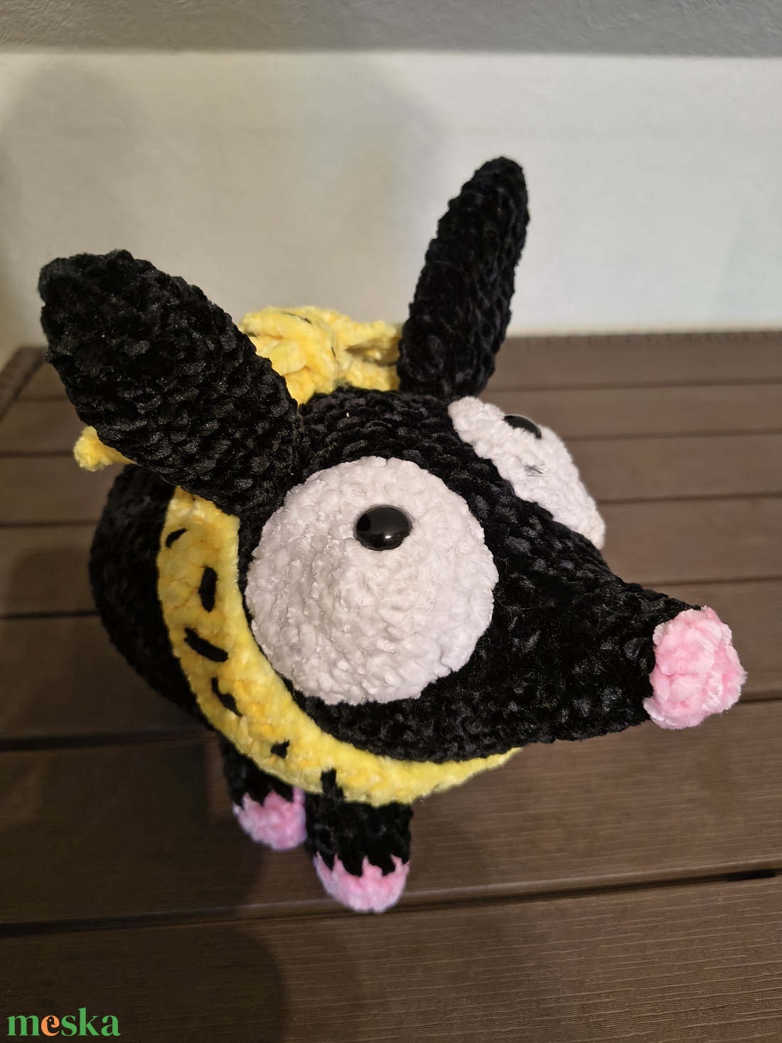 P-chan horgolt figura - játék & sport - plüssállat & játékfigura - malac - Meska.hu