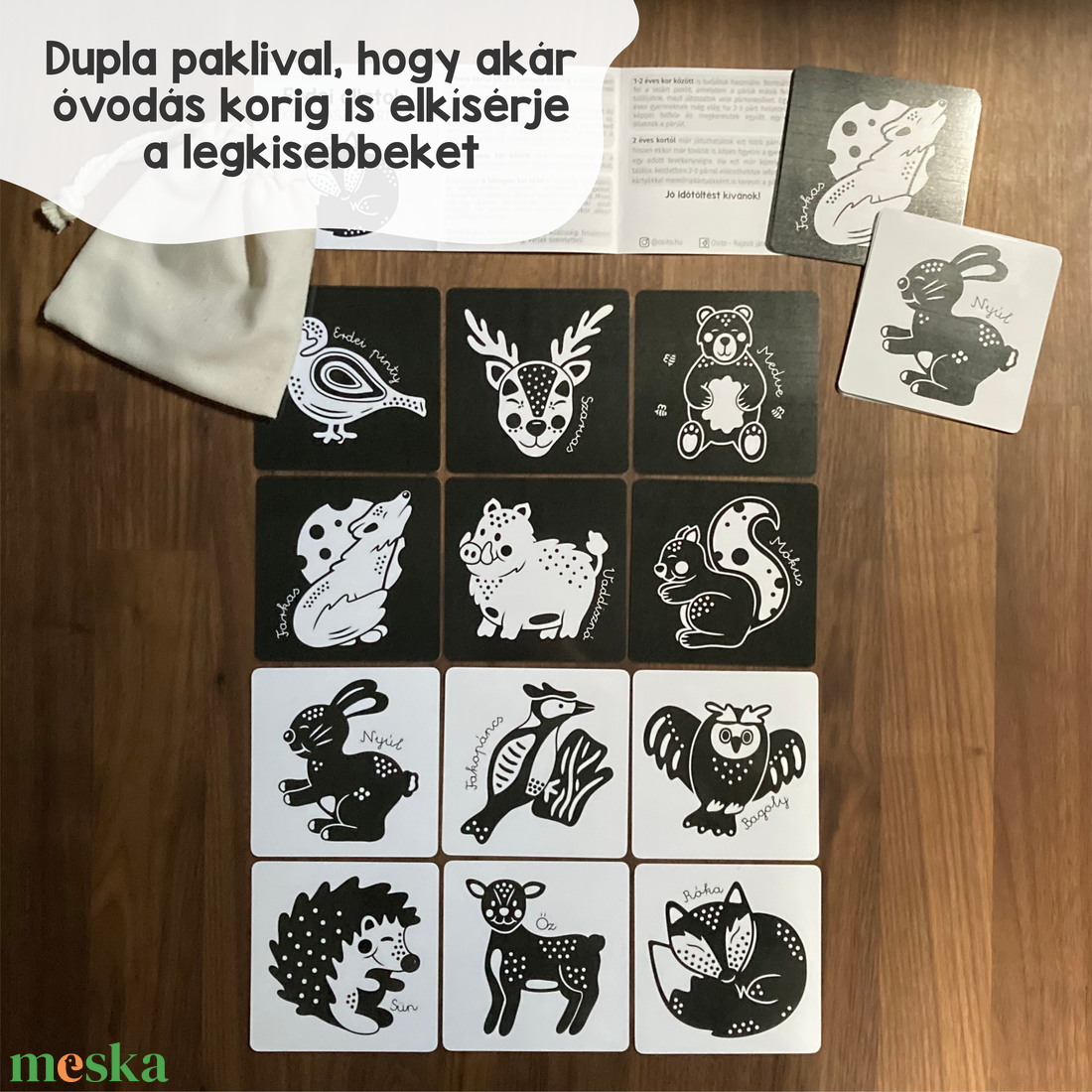 Kontraszt kártya - Erdei állatok - játék & sport - babalátogató ajándékcsomag - Meska.hu Kontraszt kártya - Erdei állatok - játék & sport - babalátogató ajándékcsomag - Meska.hu