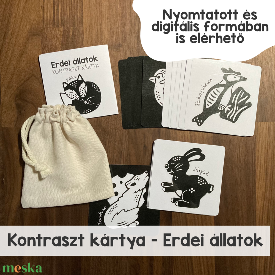 Kontraszt kártya - Erdei állatok - játék & sport - babalátogató ajándékcsomag - Meska.hu Kontraszt kártya - Erdei állatok - játék & sport - babalátogató ajándékcsomag - Meska.hu