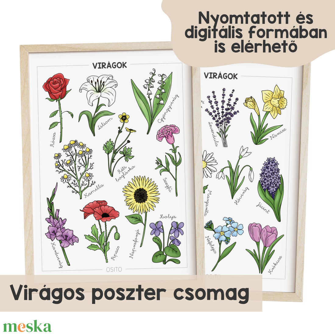 Virágos poszter csomag (2 db A4 poszter) - otthon & életmód - dekoráció - kép & falikép - poszter - Meska.hu Virágos poszter csomag (2 db A4 poszter) - otthon & életmód - dekoráció - kép & falikép - poszter - Meska.hu