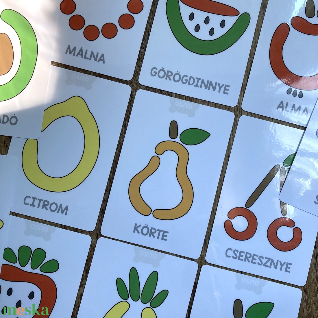 Gyümölcsös gyurmalap csomag  - játék & sport - készségfejlesztő és logikai játék - oktató játékok - Meska.hu