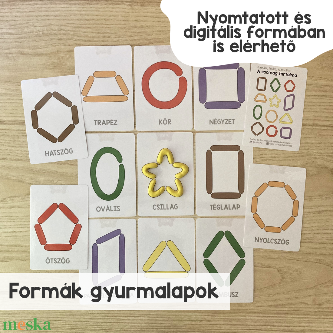 Formák gyurmalap csomag - játék & sport - készségfejlesztő és logikai játék - oktató játékok - Meska.hu Formák gyurmalap csomag - játék & sport - készségfejlesztő és logikai játék - oktató játékok - Meska.hu