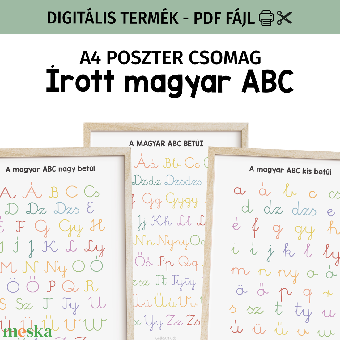 Magyar ABC poszter csomag - PDF - otthon & életmód - dekoráció - kép & falikép - poszter - Meska.hu