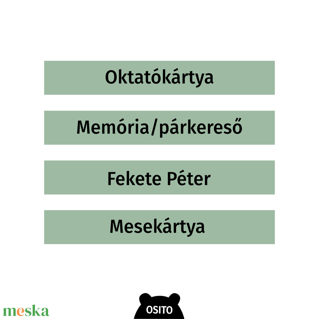 Az erdő állatai 4 az 1-ben kártyajáték - PDF - játék & sport - készségfejlesztő és logikai játék - oktató játékok - Meska.hu