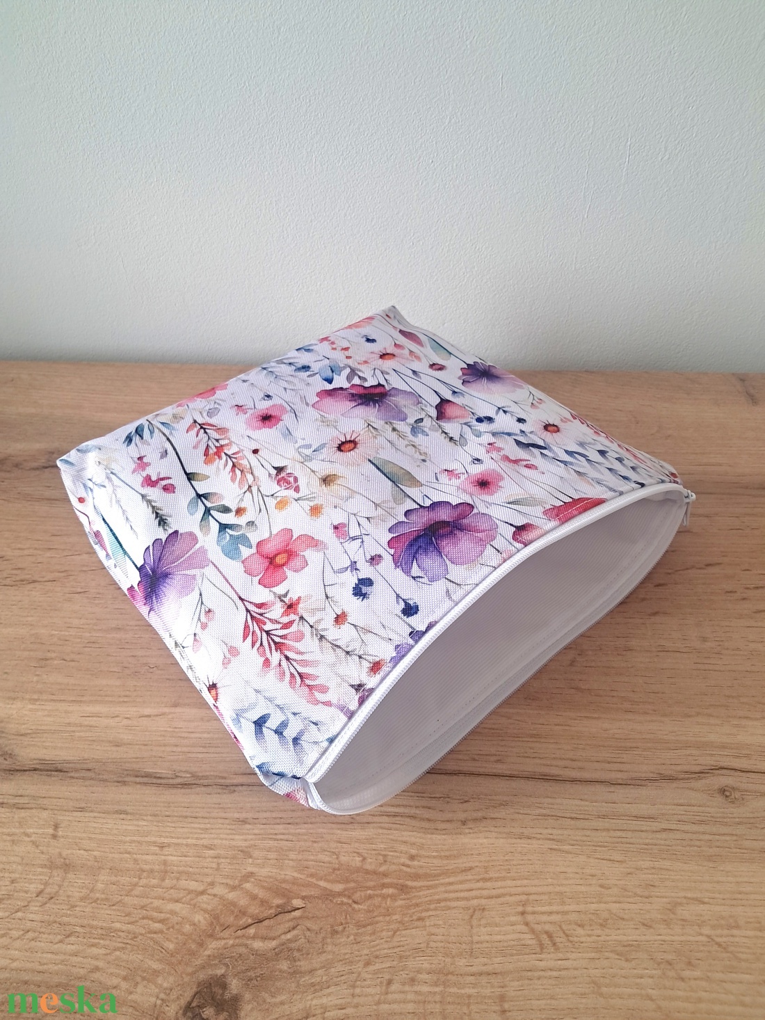 Nagyméretű virágos neszesszer - táska & tok - neszesszer - Meska.hu