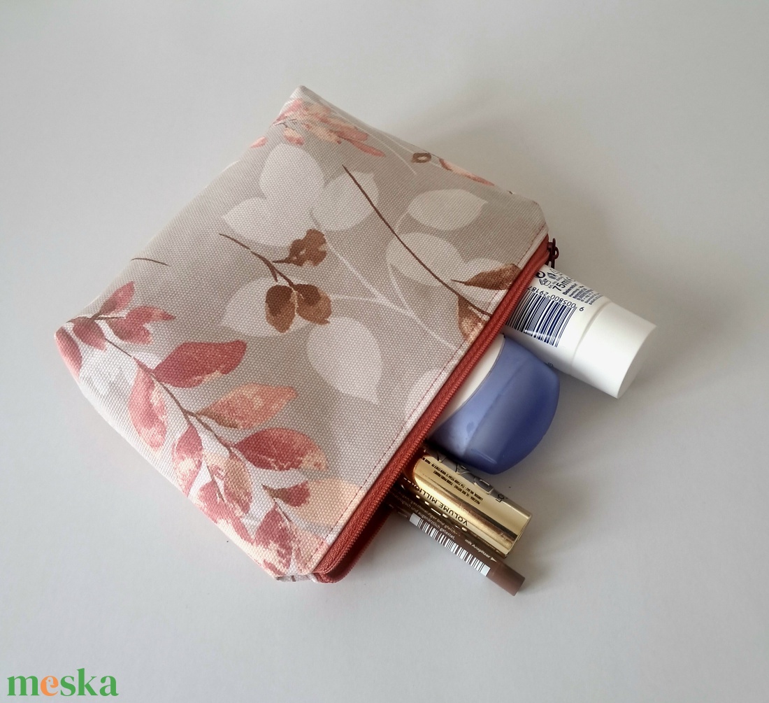 Közepes méretű neszesszer-őszi mintával - táska & tok - neszesszer - Meska.hu