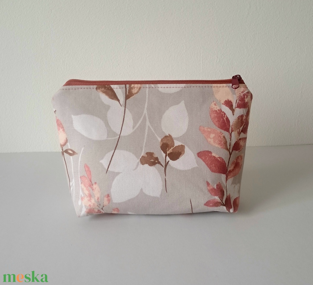 Közepes méretű neszesszer-őszi mintával - táska & tok - neszesszer - Meska.hu