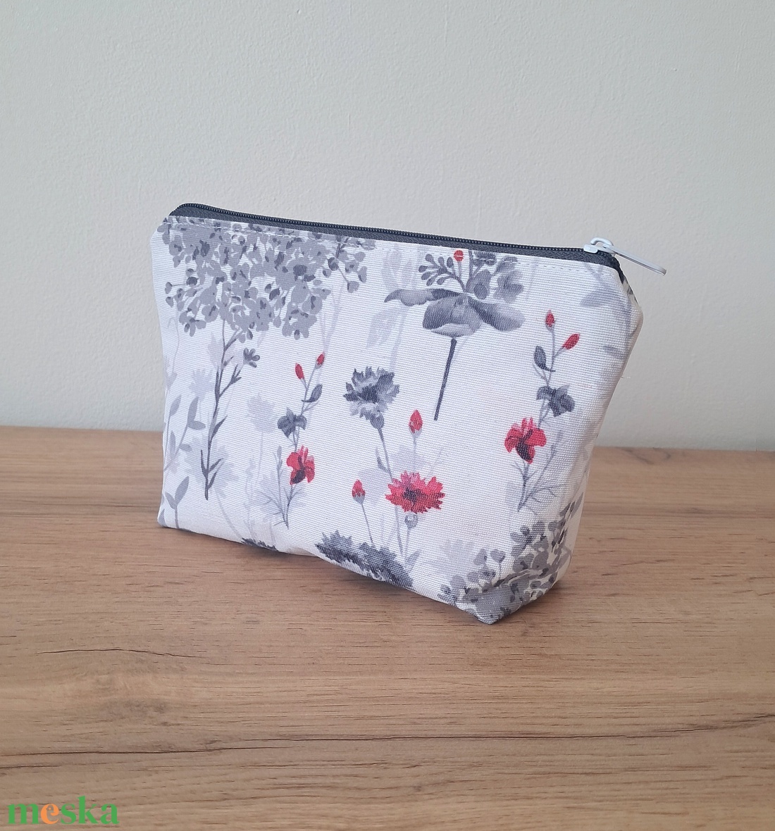 Virágmintás pamut neszesszer - táska & tok - neszesszer - Meska.hu
