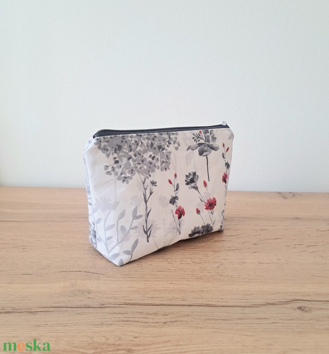 Virágmintás pamut neszesszer - táska & tok - neszesszer - Meska.hu