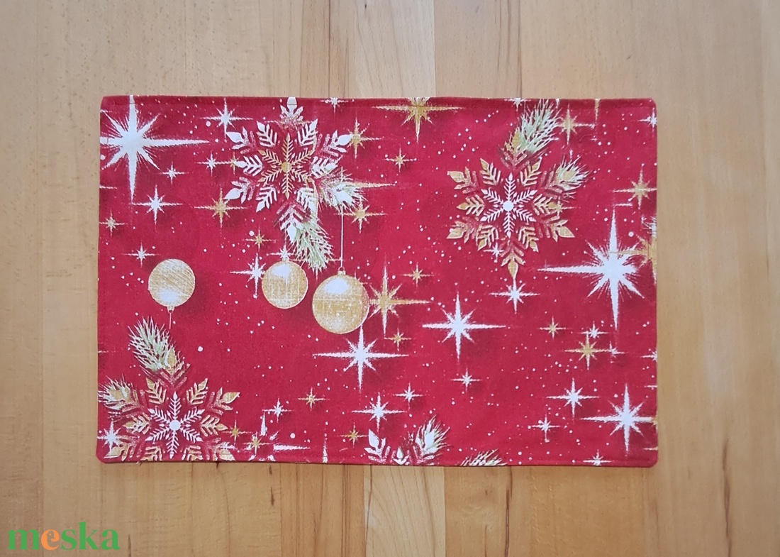 Karácsonyi tányéralátét szett - karácsony - karácsonyi lakásdekoráció - ünnepi asztaldekoráció - Meska.hu