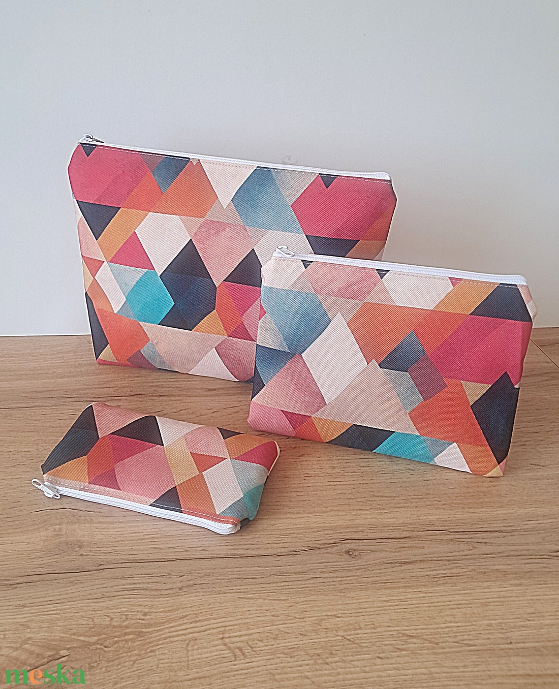 Modern mintás neszesszer szett - táska & tok - neszesszer - Meska.hu