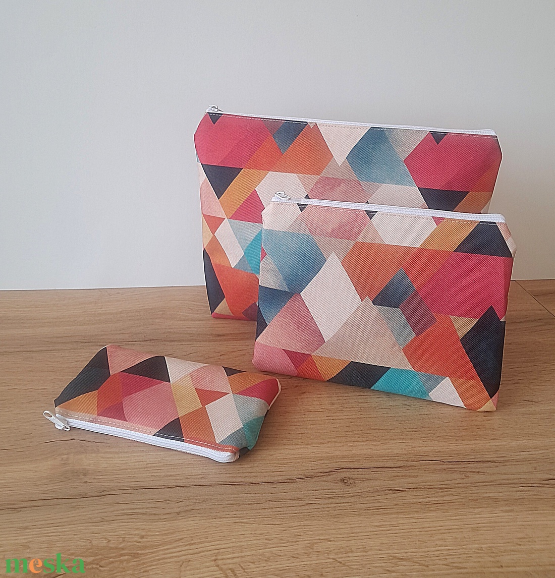 Modern mintás neszesszer szett - táska & tok - neszesszer - Meska.hu