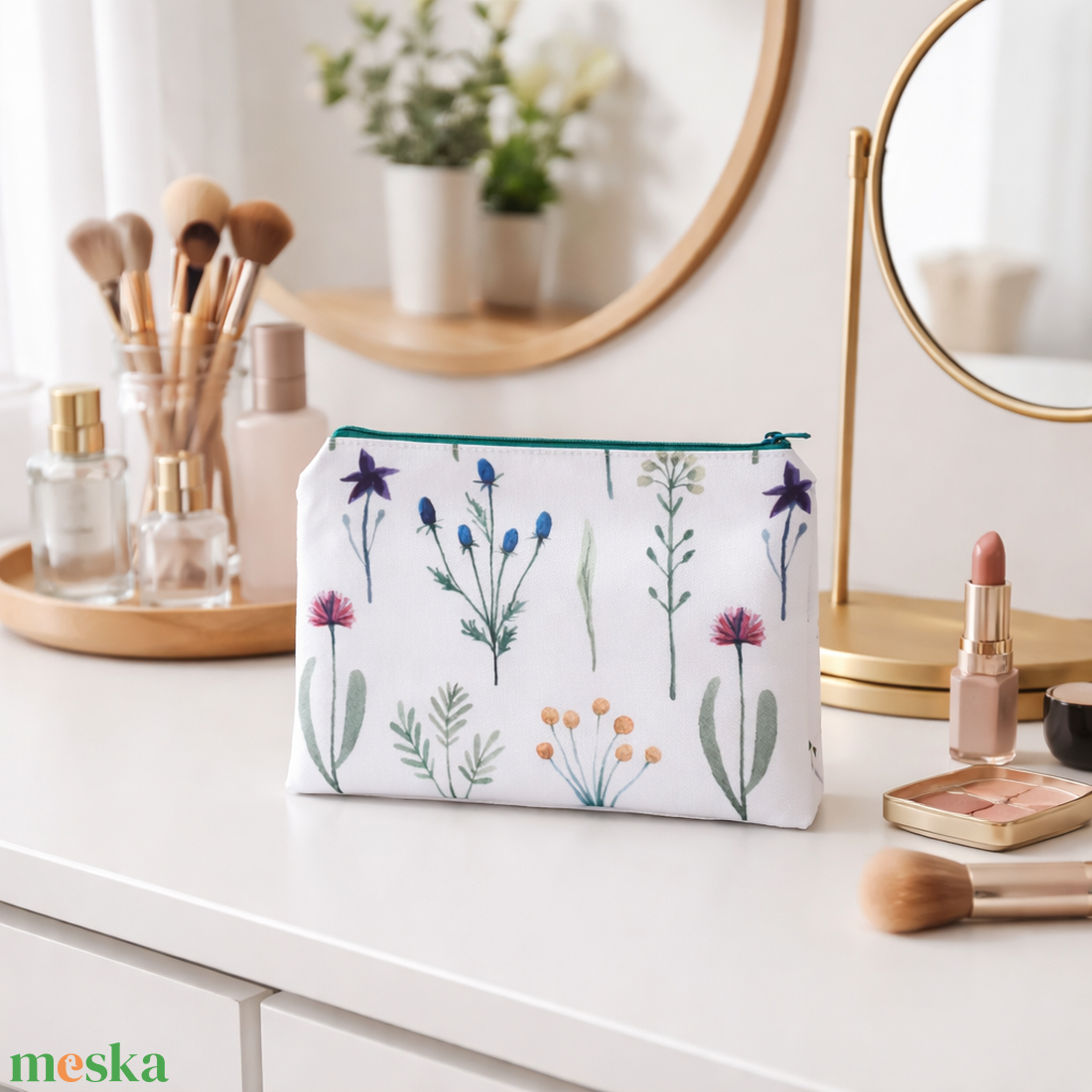 Virágmintás női neszesszer - táska & tok - neszesszer - Meska.hu