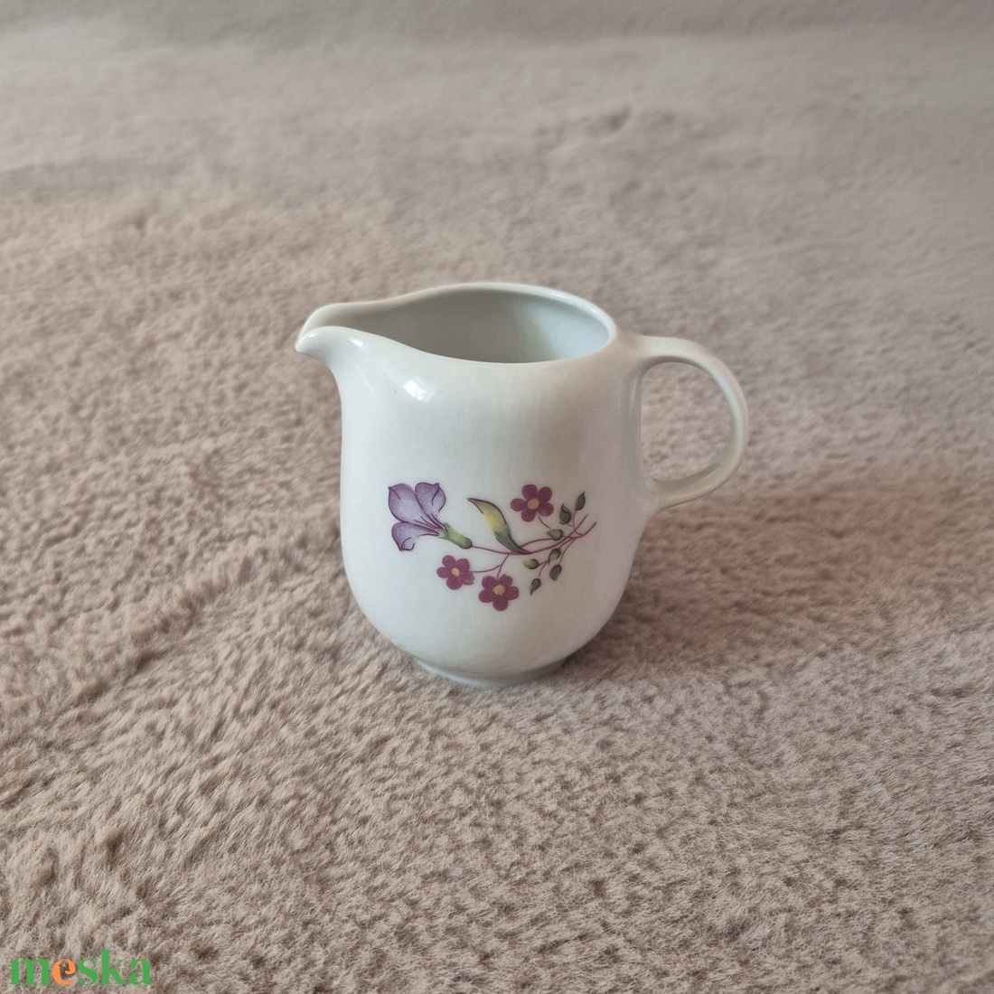 Alföldi porcelán tejkiöntő virágmintával - otthon & életmód - konyhafelszerelés, tálalás - tálalás - üveg & kancsó - Meska.hu