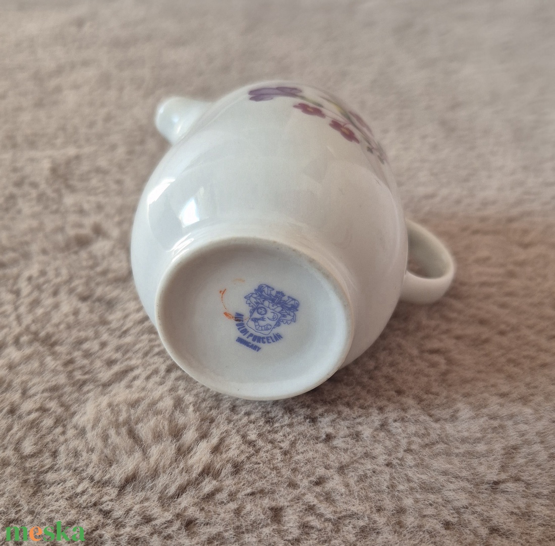 Alföldi porcelán tejkiöntő virágmintával - otthon & életmód - konyhafelszerelés, tálalás - tálalás - üveg & kancsó - Meska.hu
