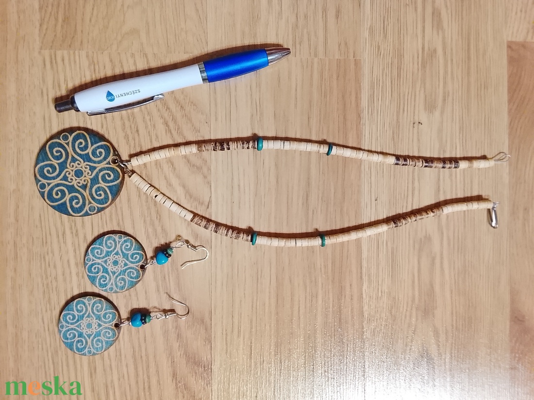 Mandala mintás nyaklánc és fülbevaló  - esküvő - ékszer - ékszerszett - Meska.hu Mandala mintás nyaklánc és fülbevaló  - esküvő - ékszer - ékszerszett - Meska.hu