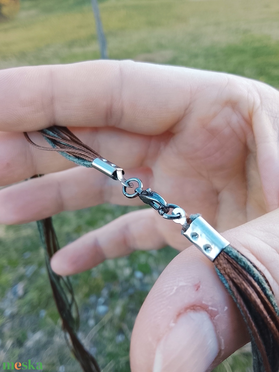 Unakit, fagyöngy köves nyaklánc, nyakék  - ékszer - nyaklánc - gyöngyös nyaklánc - Meska.hu