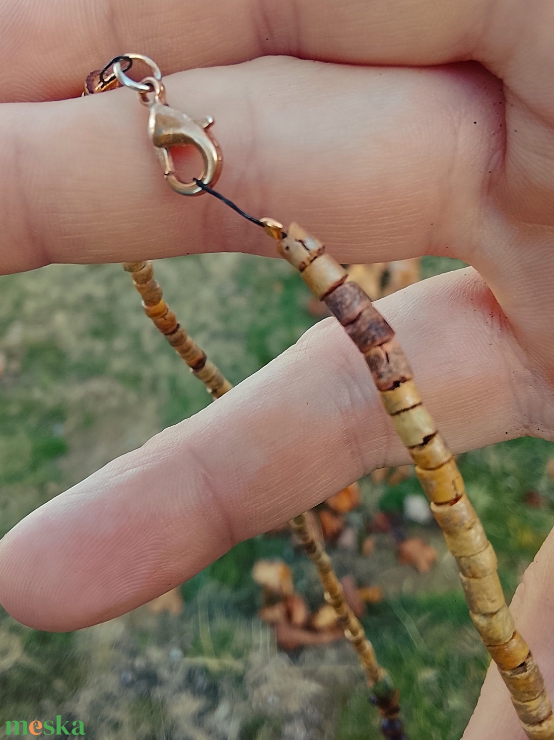 Fagyöngy és ásványköves nyaklánc  - ékszer - nyaklánc - gyöngyös nyaklánc - Meska.hu