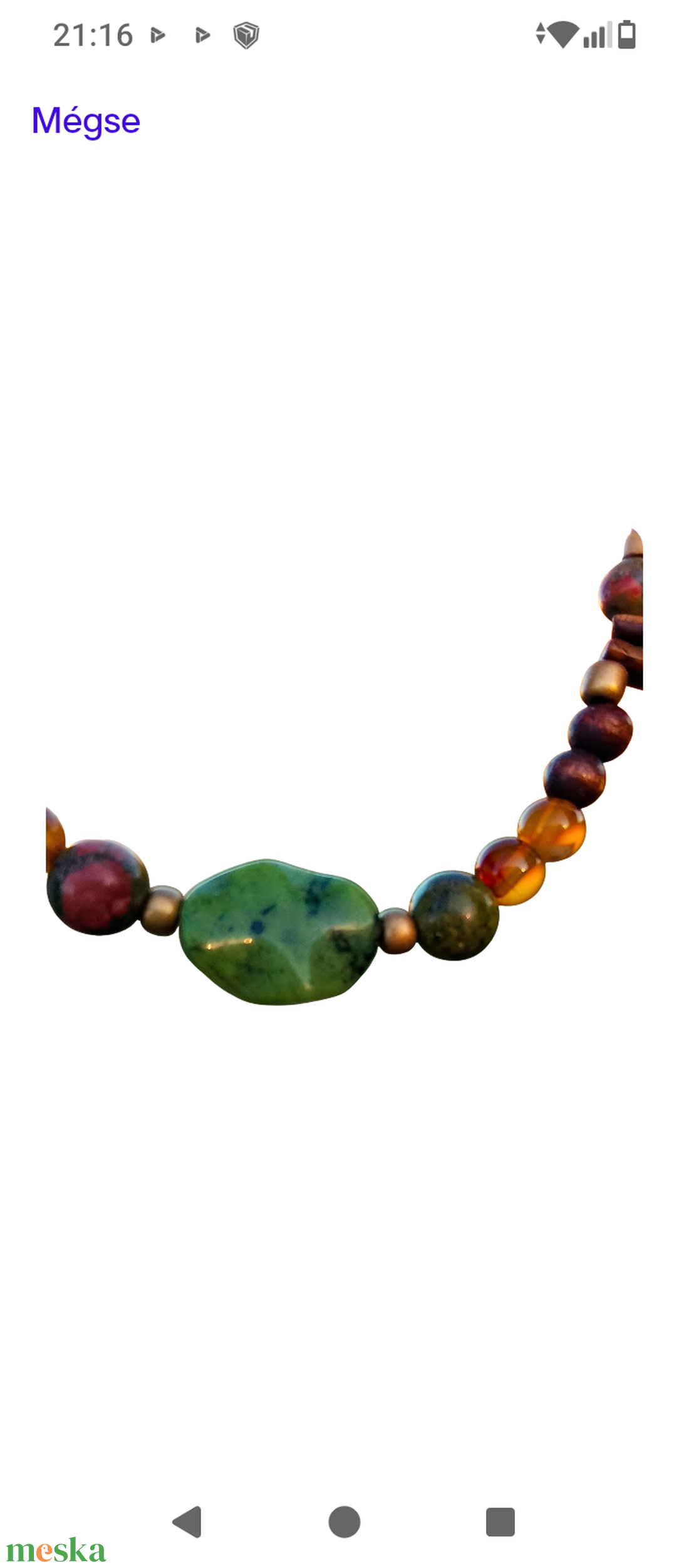 Fagyöngy és ásványköves nyaklánc  - ékszer - nyaklánc - gyöngyös nyaklánc - Meska.hu