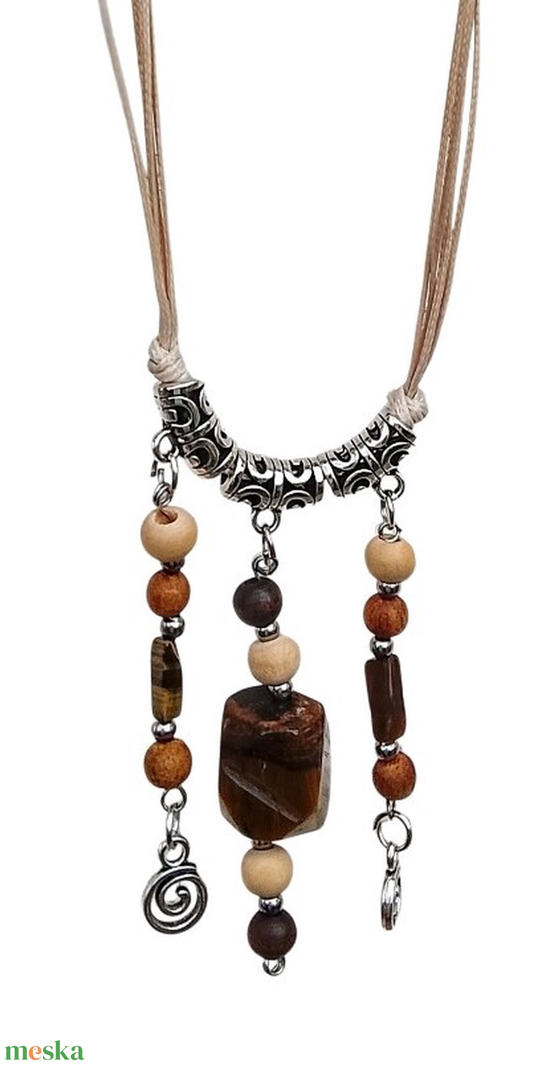 Nyaklánc ásványos medállal. - ékszer - nyaklánc - medál - Meska.hu