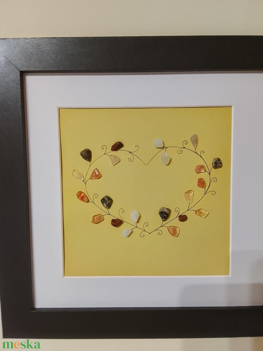 Féldrágakő falikép  - otthon & életmód - dekoráció - kép & falikép - kavics kép - Meska.hu