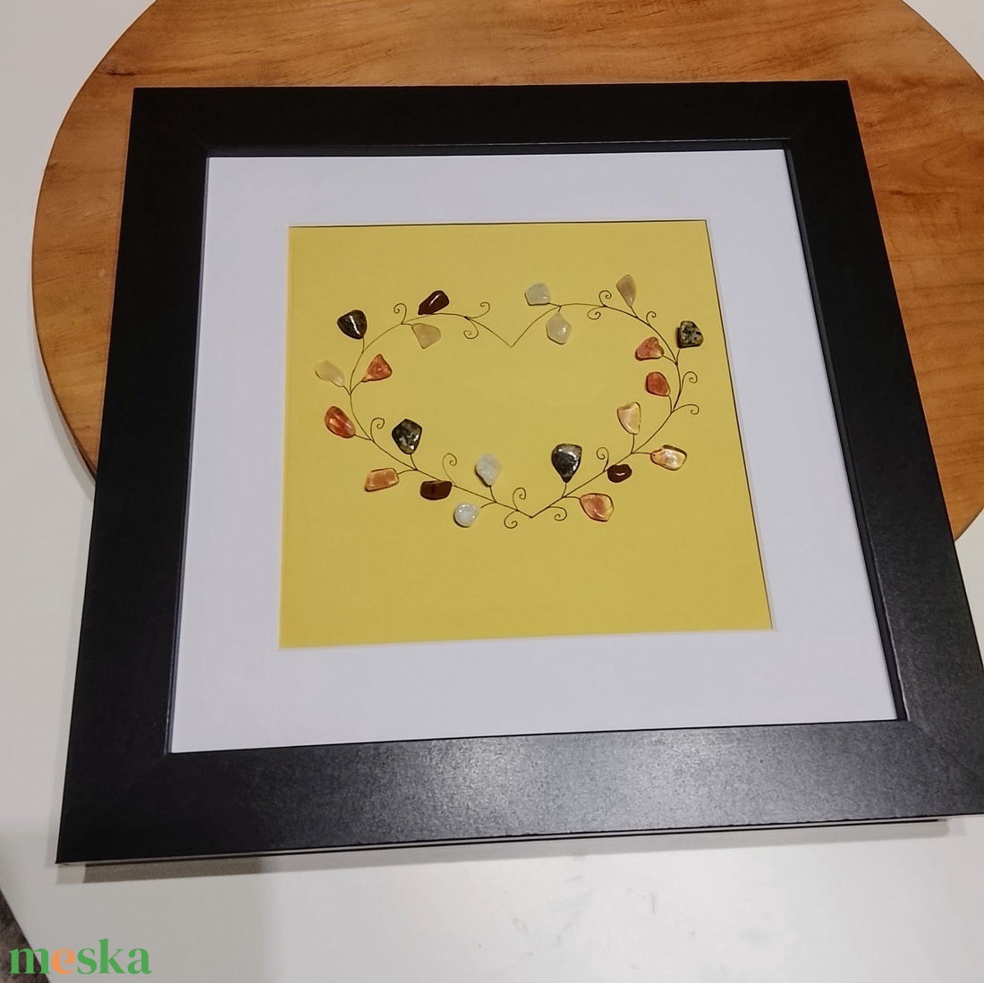 Féldrágakő falikép  - otthon & életmód - dekoráció - kép & falikép - kavics kép - Meska.hu