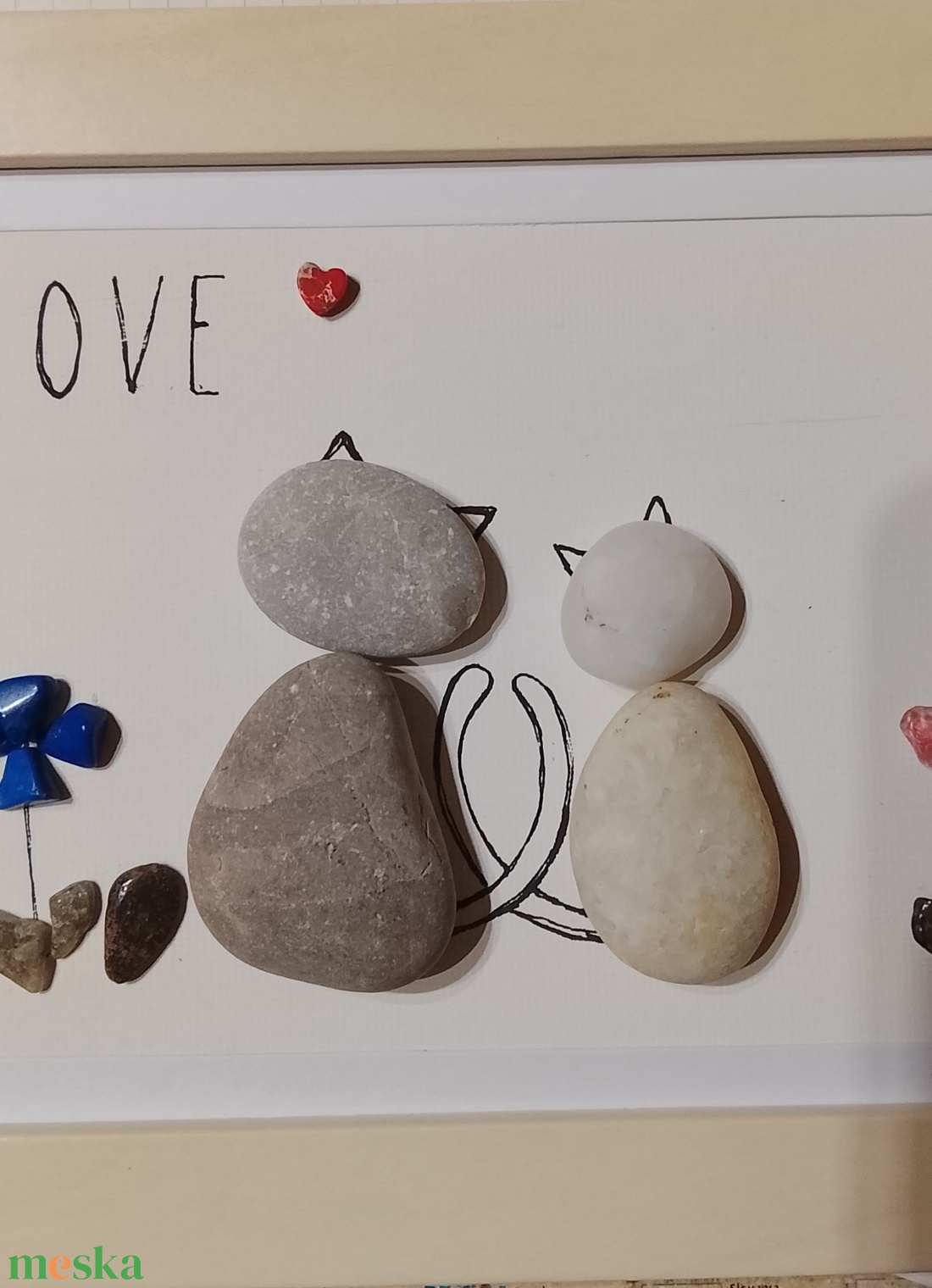 Féldrágakő és kavics falikép  - otthon & életmód - dekoráció - kép & falikép - kavics kép - Meska.hu