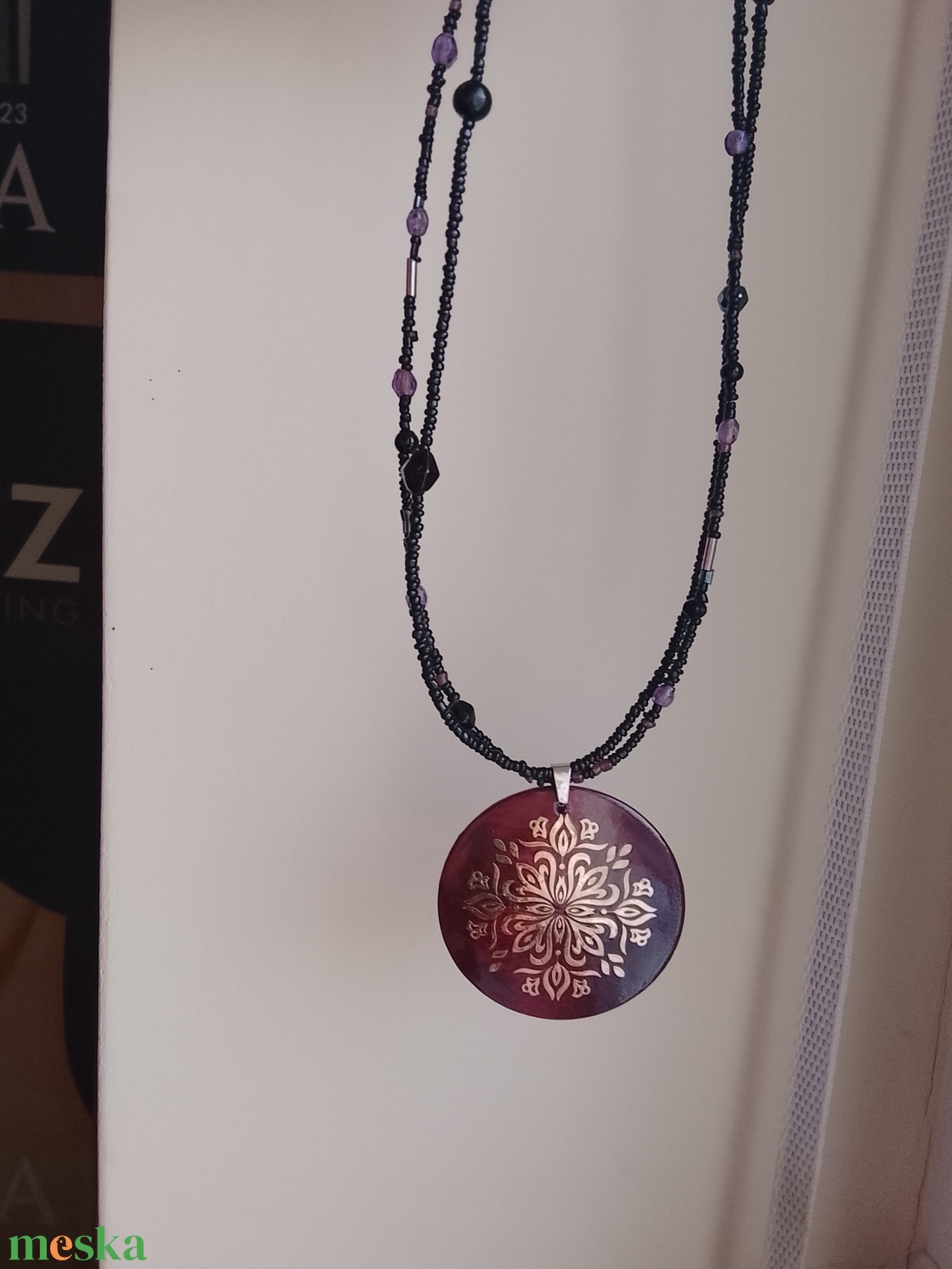 nyaklánc - ékszer - nyaklánc - gyöngyös nyaklánc - Meska.hu