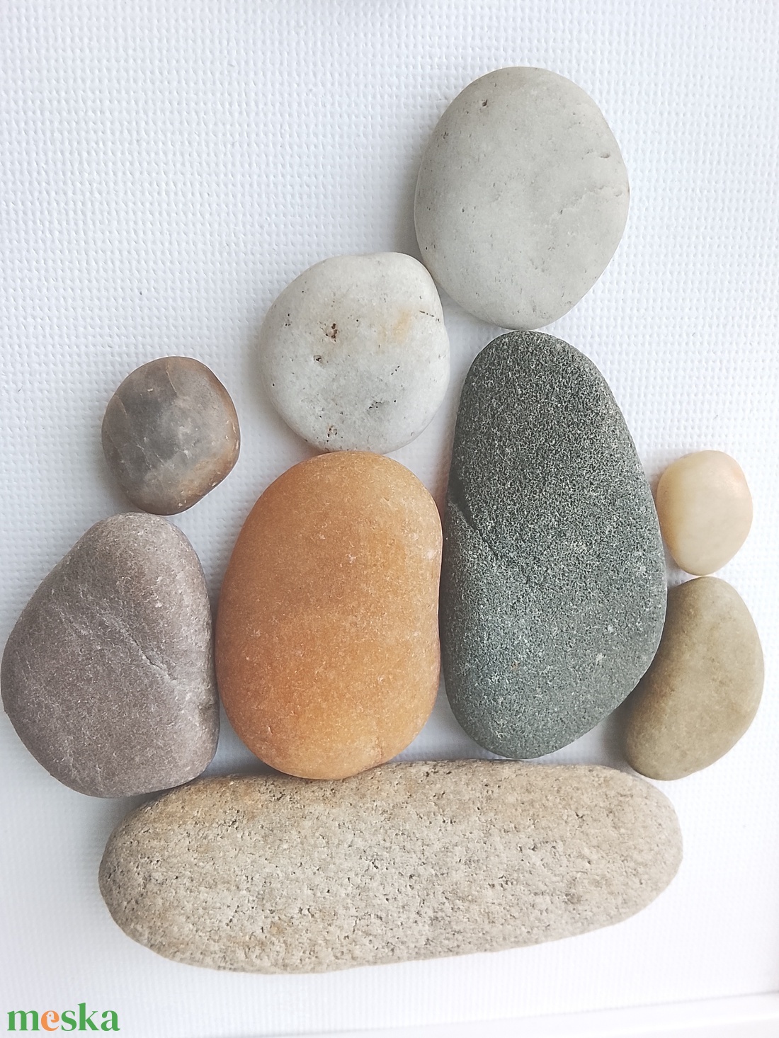 Szerető család kő /kavics falikép  - otthon & életmód - dekoráció - kép & falikép - kavics kép - Meska.hu