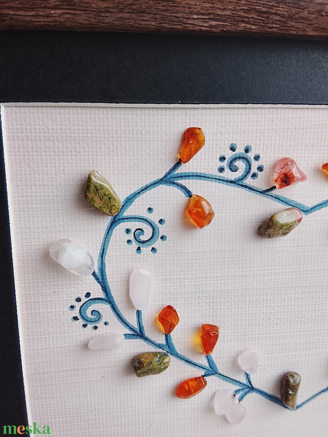 Féldrágakő falikép  - otthon & életmód - dekoráció - kép & falikép - kavics kép - Meska.hu