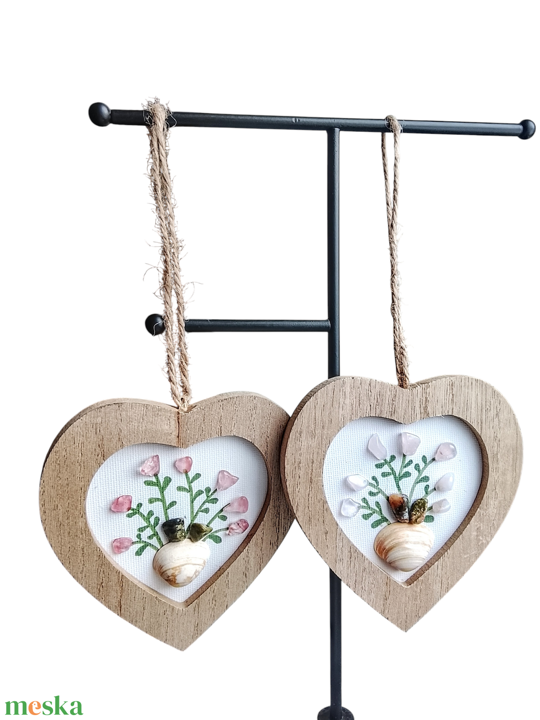  keretben féldrágakő falikép  - otthon & életmód - dekoráció - kép & falikép - kavics kép - Meska.hu