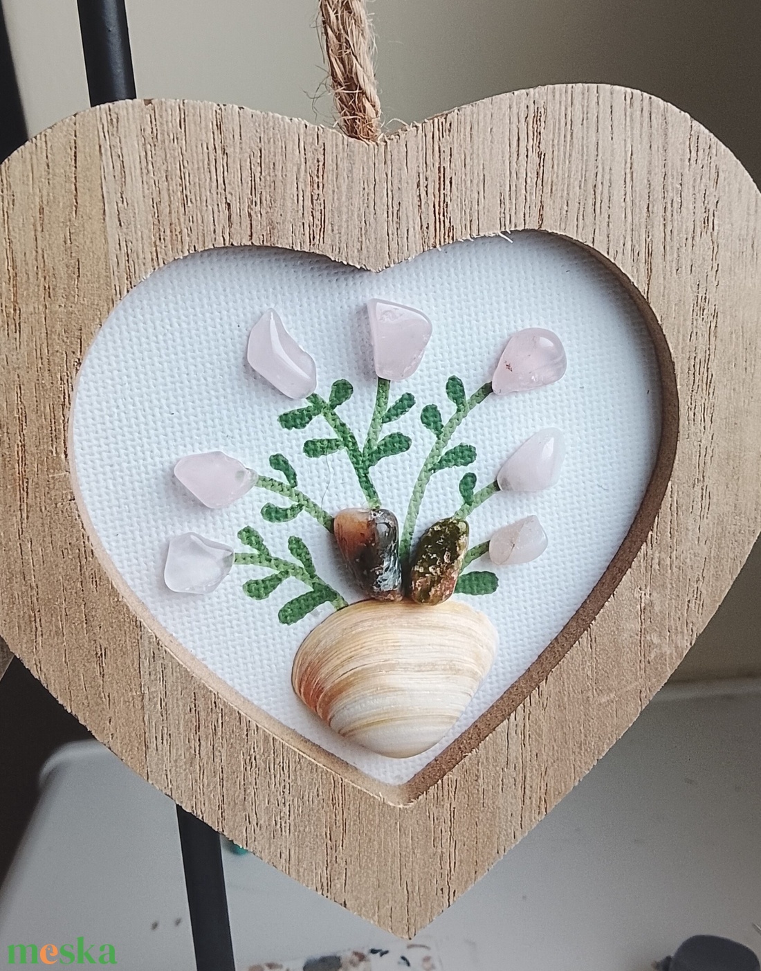  keretben féldrágakő falikép  - otthon & életmód - dekoráció - kép & falikép - kavics kép - Meska.hu