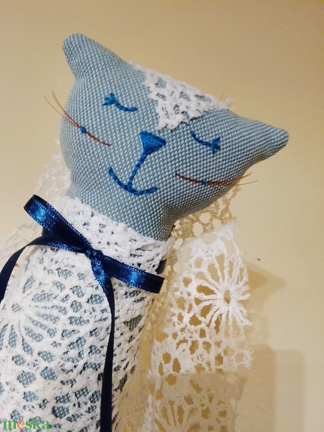 Cica baba menyasszonyi ruhában - játék & sport - plüssállat & játékfigura - cica - Meska.hu