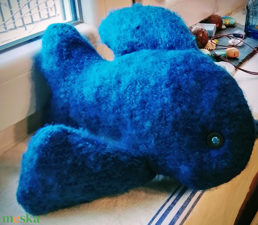 Varrott puha játék hal újrahasznosított anyagból  - játék & sport - plüssállat & játékfigura - hal - Meska.hu