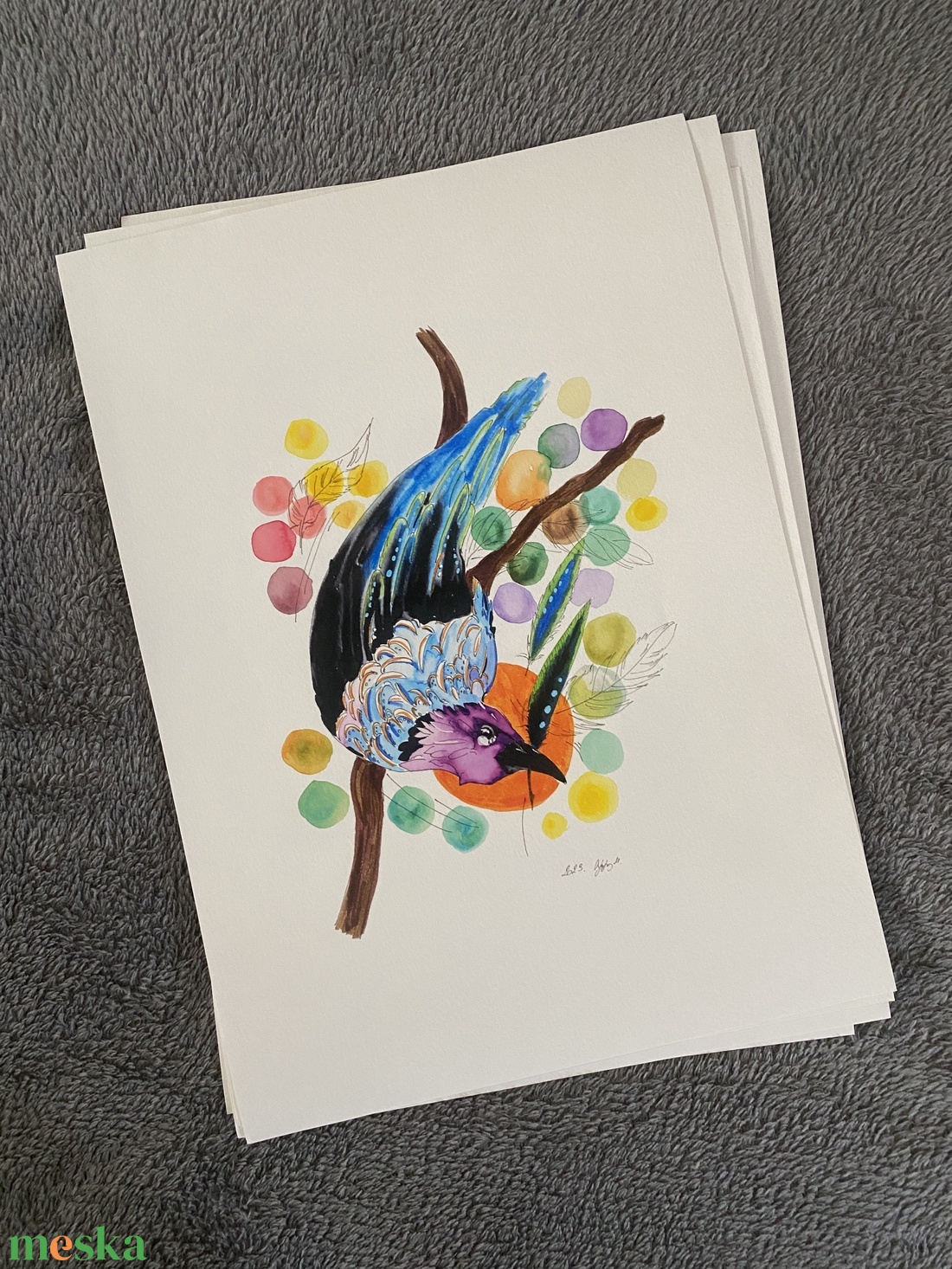 Fantázia 24x32cm print - művészet - festmény - akvarell - Meska.hu