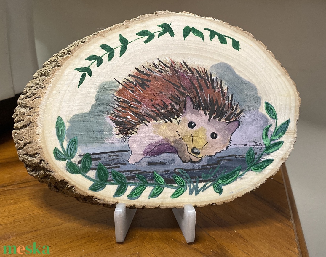 Süni fa korongon - művészet - festmény - akril - Meska.hu