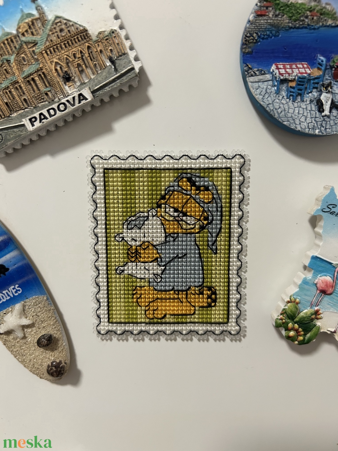 Garfield hűtőmágnes  - otthon & életmód - konyhafelszerelés, tálalás - konyhai dekoráció - hűtőmágnes - Meska.hu