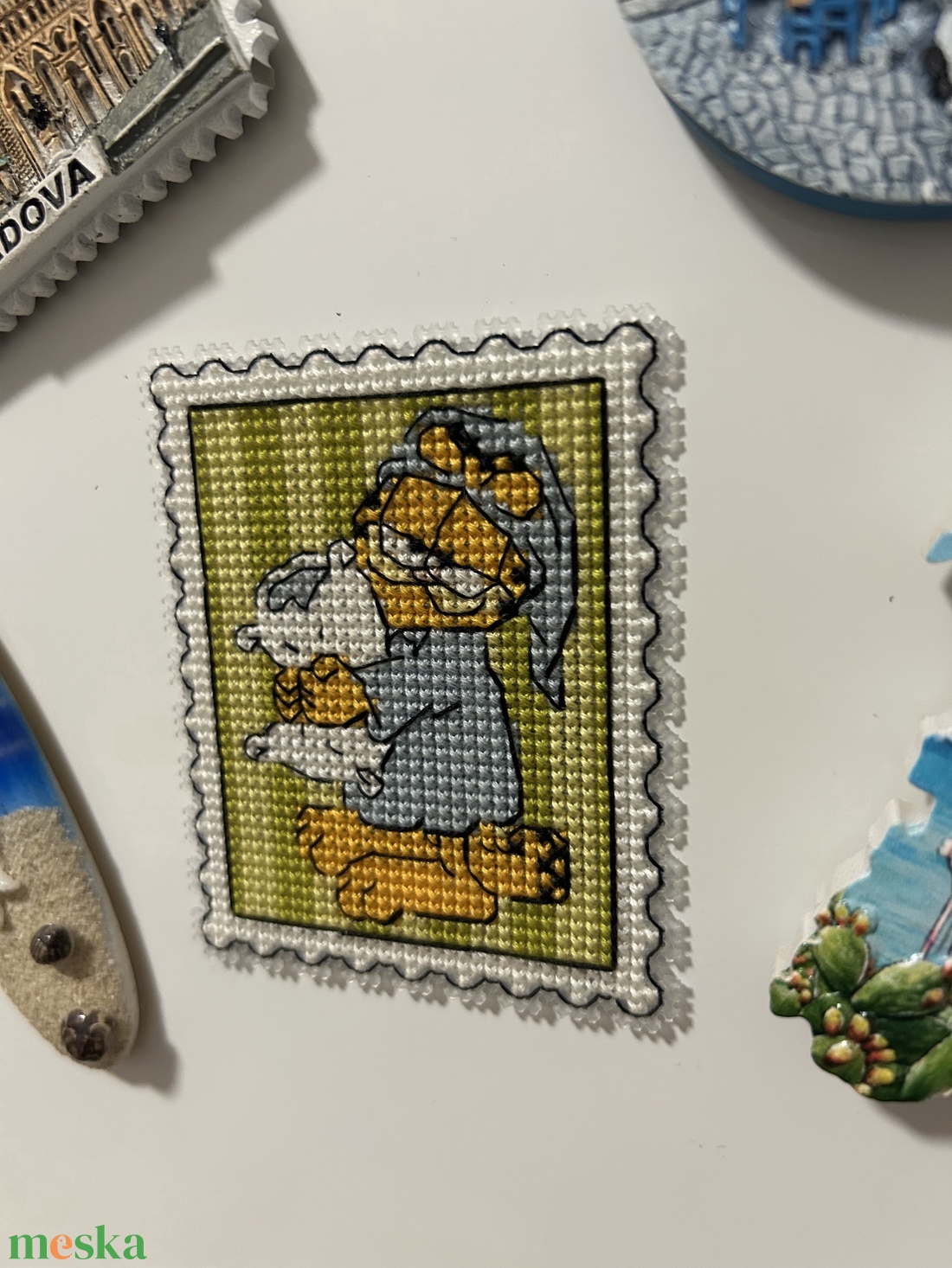 Garfield hűtőmágnes  - otthon & életmód - konyhafelszerelés, tálalás - konyhai dekoráció - hűtőmágnes - Meska.hu