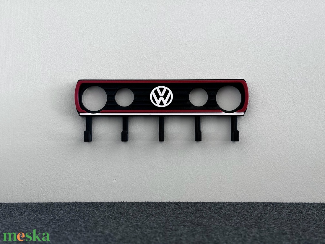 VW Golf Mk 2 fali tartó - otthon & életmód - dekoráció - fali és függő dekoráció - fali kulcstartó - Meska.hu