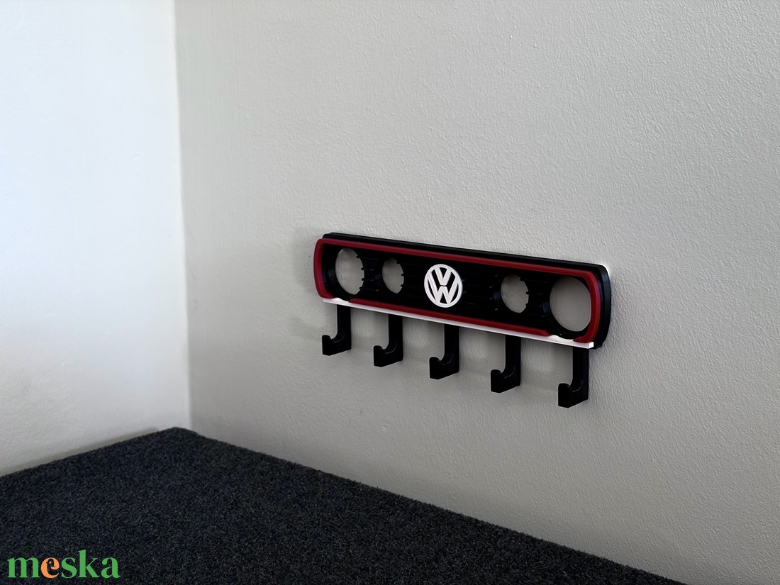 VW Golf Mk 2 fali tartó - otthon & életmód - dekoráció - fali és függő dekoráció - fali kulcstartó - Meska.hu