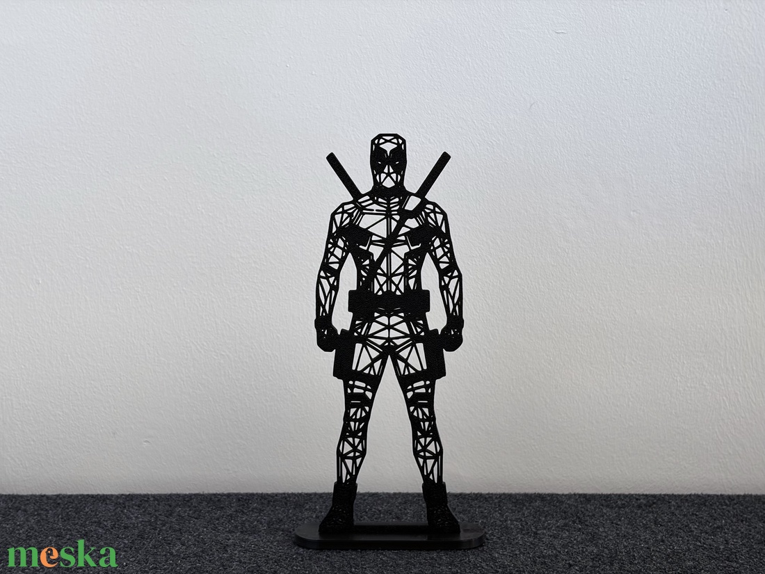 Geometrikus Deadpool Asztali Dekoráció � A Merc with a Mouth modern stílusban - otthon & életmód - dekoráció - asztal és polc dekoráció - asztaldísz - Meska.hu